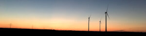 Windräder am Abend